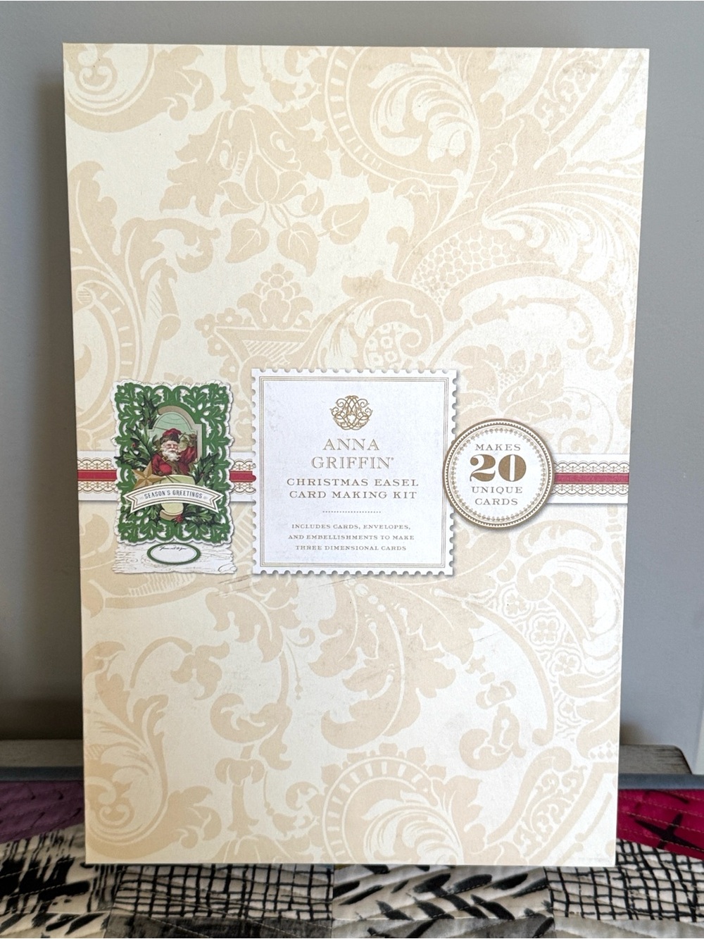 Anna Griffin Christmas Easel Card Making Kit NWT